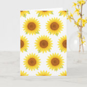 Blumengrün Karte (Gelbe Blume)