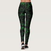 Blumengrün-Leggings Leggings (Rückseite)