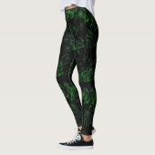 Blumengrün-Leggings Leggings (Links)