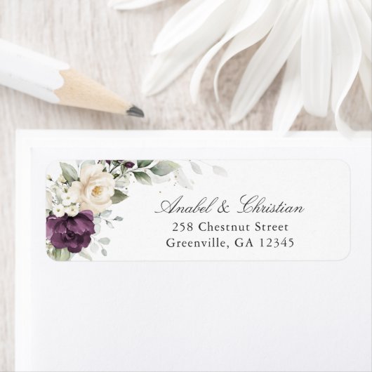 Blumengrün Lila, Rücksendeadresse (Insitu)