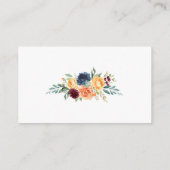 Blumengrün-Mischfarben-Hochzeitsregister Begleitkarte (Rückseite)