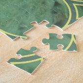 Blumengrün mit Schmetterlingen Puzzle (Seite)