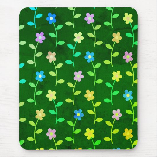 Blumengrün Mousepad (Vorne)