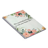 Blumengrün Notizblock (Rechte Seite)