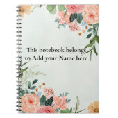 Blumengrün Notizblock (Vorderseite)