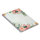 Blumengrün Notizblock (Rechte Seite)