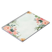 Blumengrün Notizblock (Linke Seite)