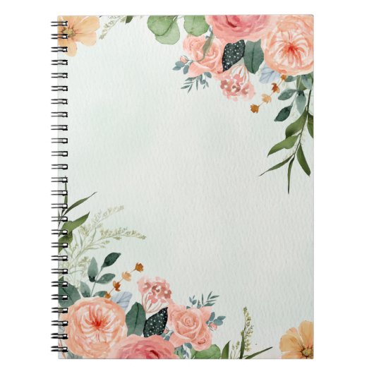 Blumengrün Notizblock (Vorderseite)