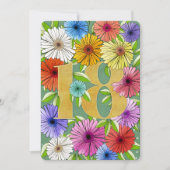Blumengrün Personalisiert 18. Geburtstagskarte (Vorderseite)