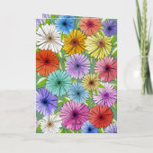 Blumengrün Personalisiert 30. Geburtstag Karte (Rückseite)