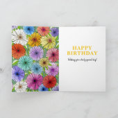 Blumengrün Personalisiert 30. Geburtstag Karte (Innenseite)