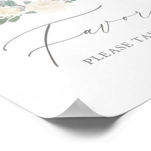 Blumengrün Pumpkin Baby Dusche Favorit Zeichen Poster (Ecke)