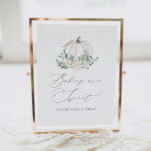 Blumengrün Pumpkin Baby Dusche Leckereien Untersch Poster