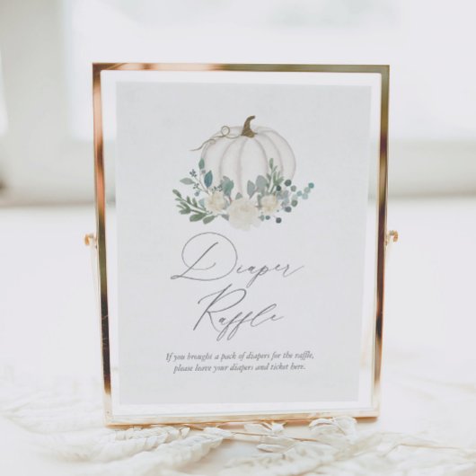 Blumengrün Pumpkin Baby Dusche Windelwanne Windelw Poster