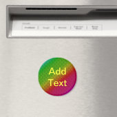 Blumengrün roter Regenbogen Gradient Diagonal Blen Magnet (In Situ (Geschirrspüler))