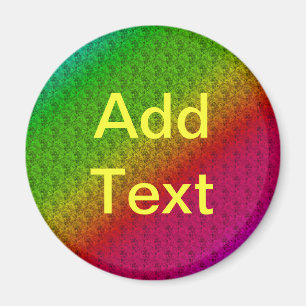 Blumengrün roter Regenbogen Gradient Diagonal Blen Magnet