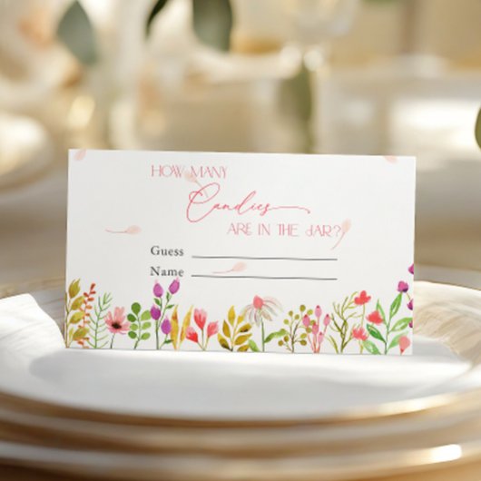 Blumengrün Rustikal Wie viele Kanadier Begleitkarte