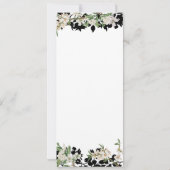 Blumengrün Save the Date Einladung (Rückseite)