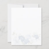 Blumengrün Script Bridal Dusche Einladung (Rückseite)