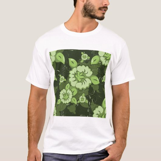 Blumengrün-T - Shirt (Vorderseite)