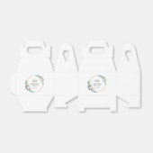 Blumengrün und Goldmuslime Nikah Wedding Geschenkschachtel (Ungefaltet)