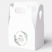 Blumengrün und Goldmuslime Nikah Wedding Geschenkschachtel (Geöffnet)