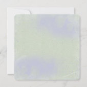 blumengrün und lila abstrakt einladung (Rückseite)
