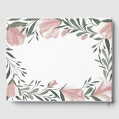 Blumengrün Vintag Rustikales Gästebuch (Rückseite)