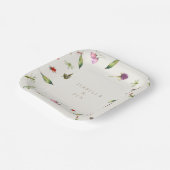 Blumengrün von Wäldern Pappteller (Gewinkelt)