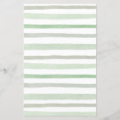 Blumengrün Watercolor Wünsche für Baby Game (Rückseite)