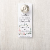 Blumengrün Wedding Door Hanger Türanhänger (Auf Knauf)