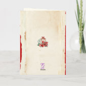 Blumengrün Weihnachten Ribbon Red Poinsettia (Rückseite)