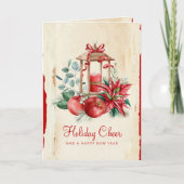 Blumengrün Weihnachten Ribbon Red Poinsettia (Vorderseite)