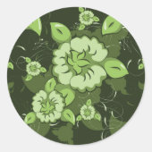 Blumengrüne Aufkleber (Vorderseite)