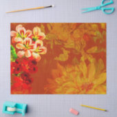 Blumengrunge Decoupage Seidenpapier (Basteln)