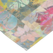 Blumengrunge-Kunstmuster Tischdecke (Schrägansicht)