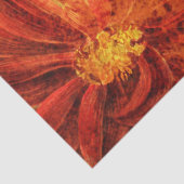 Blumengrunge Orange Dekoupage Tissue Paper Seidenpapier (Detail)