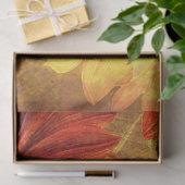 Blumengrunge Orange Dekoupage Tissue Paper Seidenpapier (Geschenk)