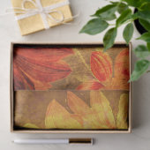 Blumengrunge Orange Dekoupage Tissue Paper Seidenpapier (Geschenk)