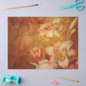 Blumengrunge Orange Lilies Decoupage Tissue Papst Seidenpapier (Basteln)