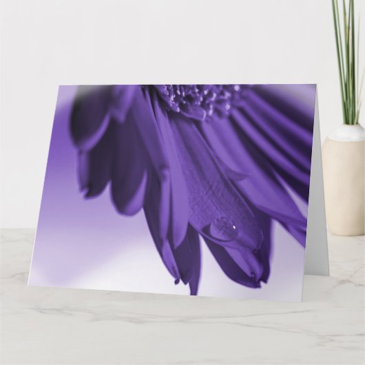 Blumengruß Dankeskarte (Vorderseite)