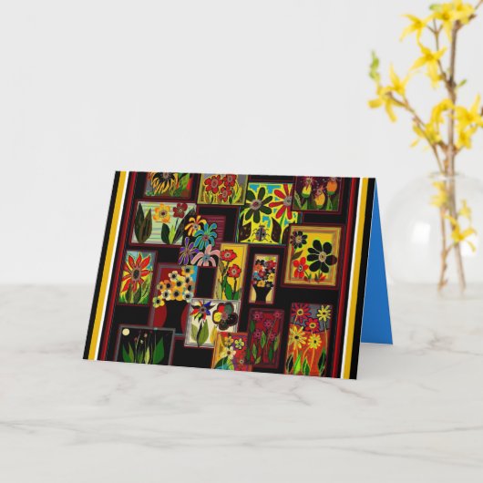 BLUMENgruß U. MITTEILUNGSKARTEN BRENDAS (Gelbe Blume)