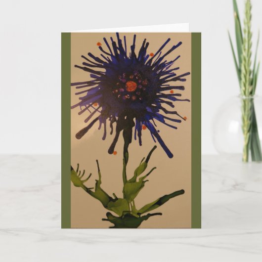Blumengrüße Karte (Vorderseite)