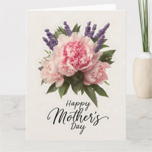 Blumengrüße "Tag der glücklichen Mutter" Karte