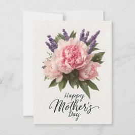 Blumengrüße "Tag der glücklichen Mutter" Postkarte