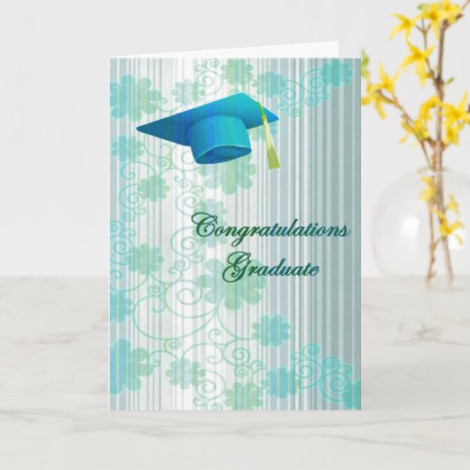 Blumengrußkarte für Abschluss Karte (Gelbe Blume)