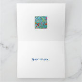 Blumengrußkarte, gedruckt aus Original Artwork Karte (Innenseite)