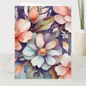 Blumengrüßkarte Karte (Rückseite)