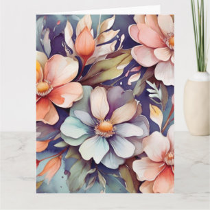 Blumengrüßkarte Karte