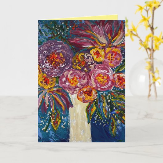 Blumengrüßkarte Karte (Gelbe Blume)